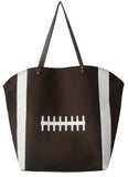 Bag - Football Print Canvas Tote Bag - WG