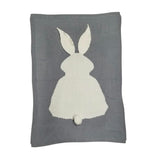 Easter Bunny Sweater Knit Blanket