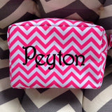 Cosmetic Bag - Chevron Print