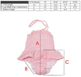 Girls Swimsuit - Gingham - 1 Piece