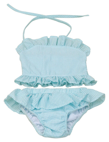 Girls Swimsuit - Gingham - 2 Piece