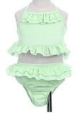 Girls Swimsuit - Seersucker - 2 Piece
