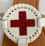 Sandals - Medallion - Red Cross