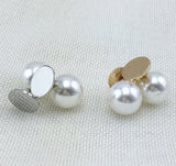 Pearl Back Earrings