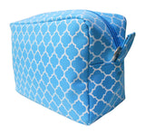 Quatrefoil Print Cosmetic Bag