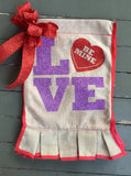 Garden Flag - Burlap - Double Sided Design