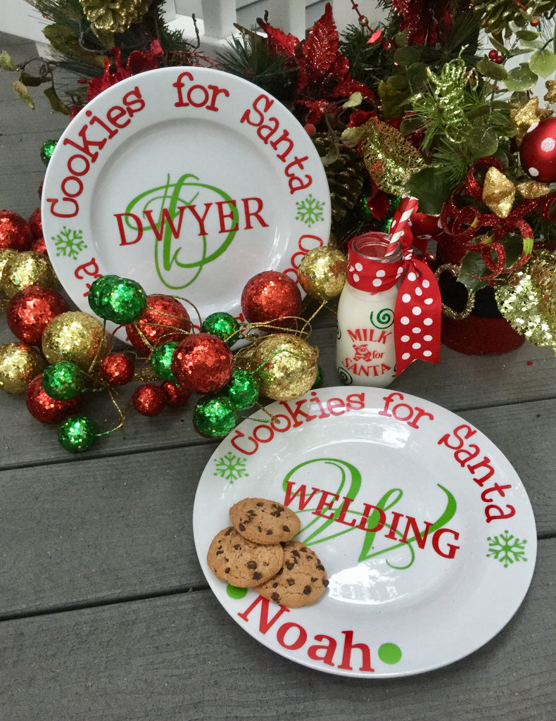 Personalized Santa Plate