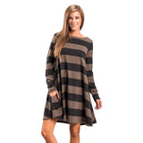 Striped Swing Tunic Dress