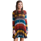 Striped Swing Tunic Dress