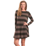 Striped Swing Tunic Dress