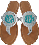 Sandals - Medallion - Embroidered