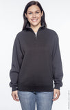 Sweatshirt - Fleece 1/4 Zip Pullover with Soroity Embroidery