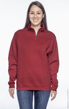 Sweatshirt - Fleece 1/4 Zip Pullover with Soroity Embroidery