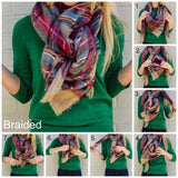 Blanket Scarf - How to Tie Blanket Scarf