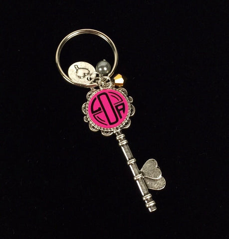 Skeleton Key Chain - Monogrammed