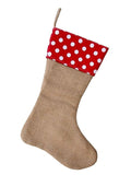 Christmas Stocking - Burlap