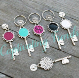 Skeleton Key Chain - Monogrammed