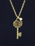 Skeleton Key Necklace - Mongrammed