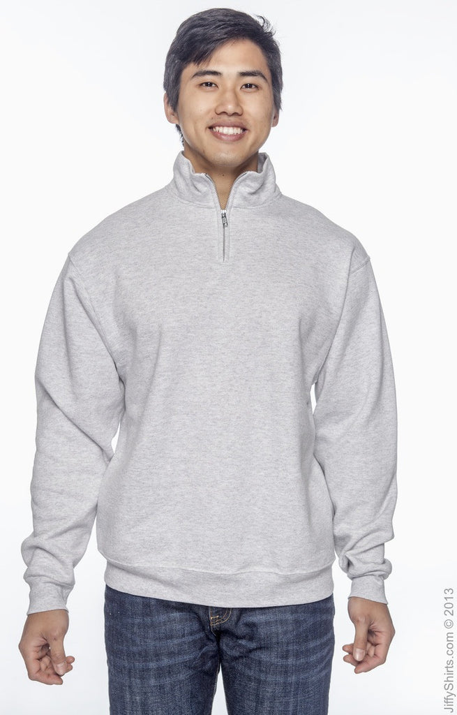 Sweatshirt - Fleece 1/4 Zip Pullover with Soroity Embroidery