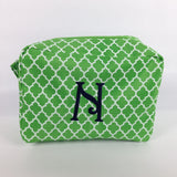 Quatrefoil Print Cosmetic Bag