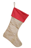 Christmas Stocking - Burlap