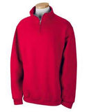 Sweatshirt - Fleece 1/4 Zip Pullover with Soroity Embroidery